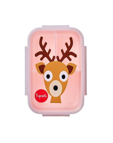 3 Sprouts Lunchbox Bento Jeleń Pink
