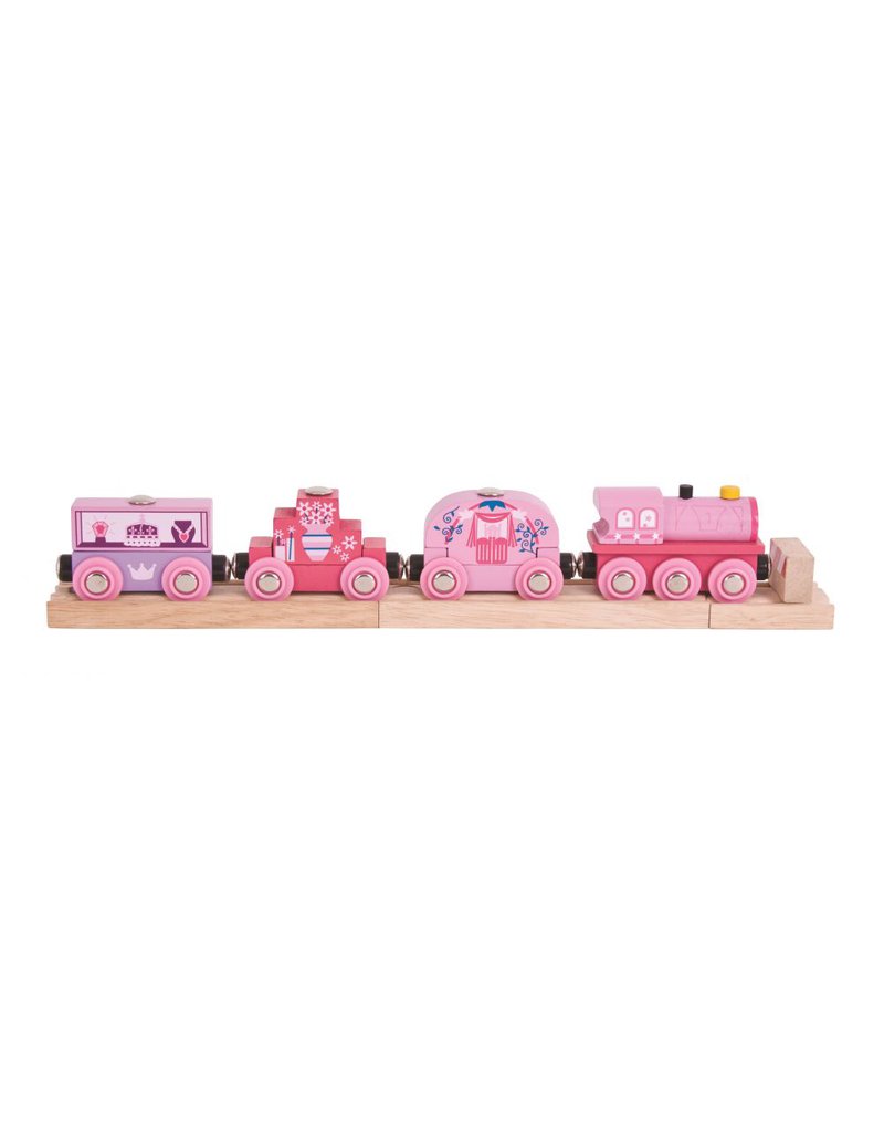 BigjigsRail - Pociąg Księżniczki - drewniana kolejka dla dziewczynki