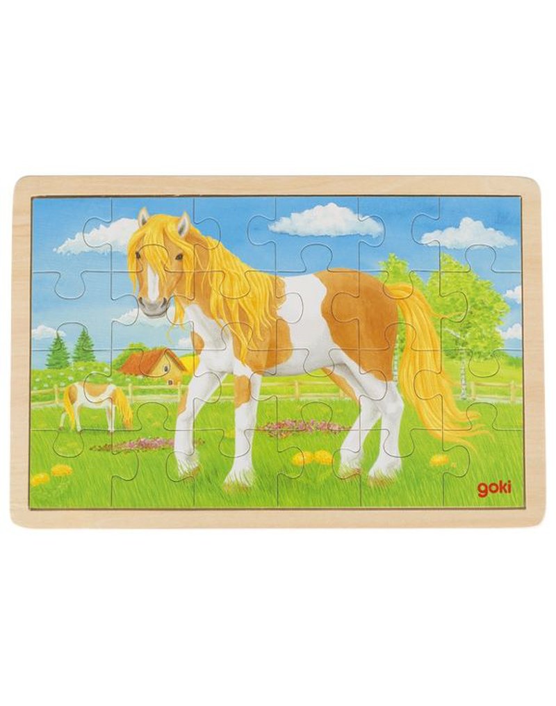 Goki - Puzzle drewniane konik pony