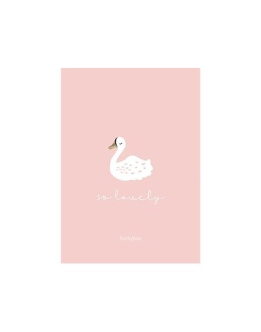 Funkybox - Plakat Dziecięcy 30x42, Pink Swan