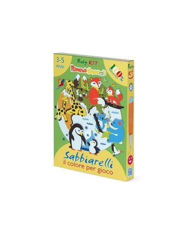 Sabbiarelli - Magiczny Piasek do Kolorowania, Mini Kit, Świat Zwierząt, 3l+