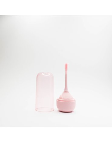 InnoGIO Soniczna elektryczna szczoteczka do zębów dla dzieci z funkcją 360° - różowa