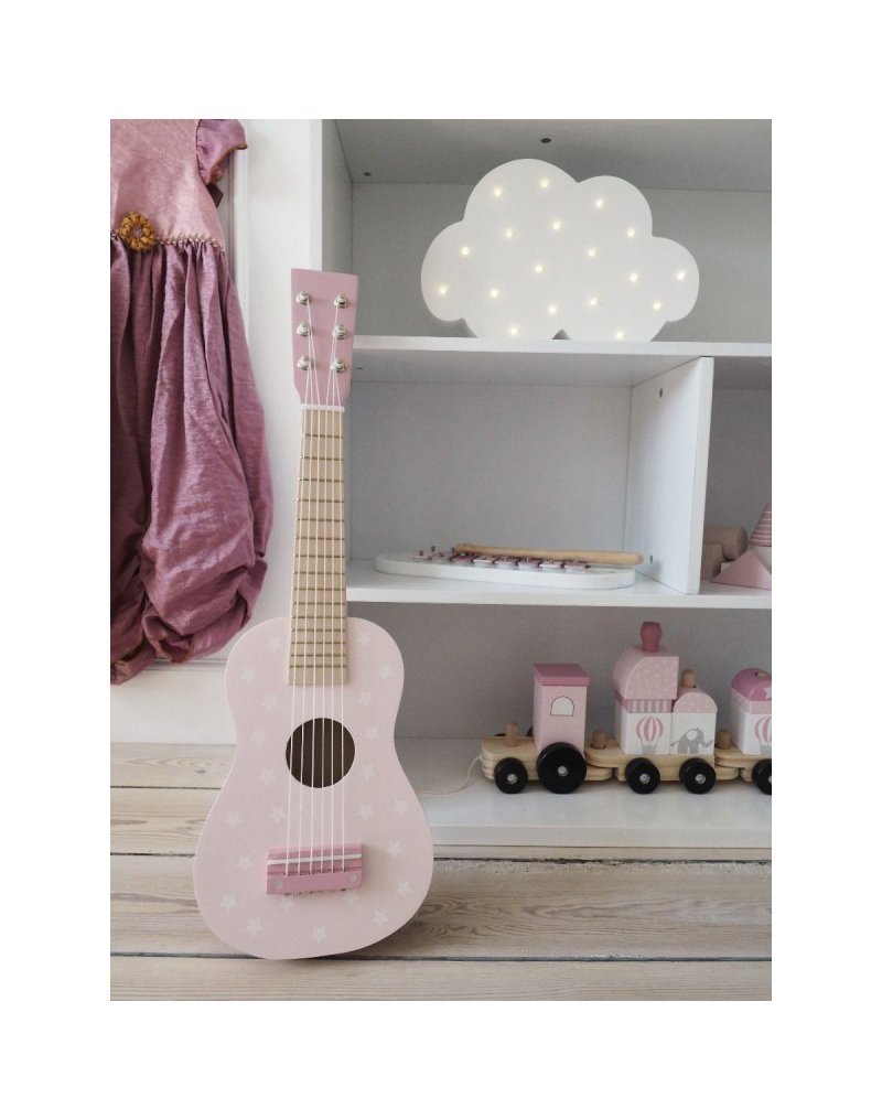 Drewniana gitara pastelowy różowy Jabadabado JaBaDaBaDo