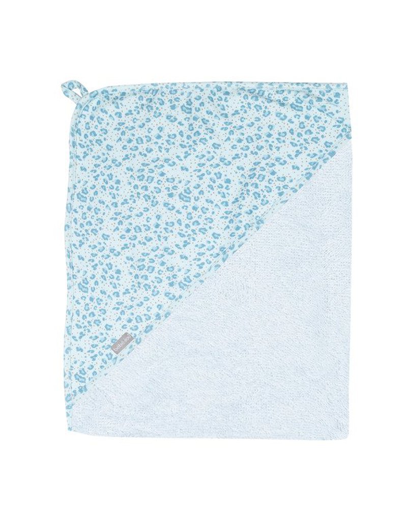 Bebe-Jou - bébé-jou Ręcznik z kapturkiem Leopard Blue 3010122