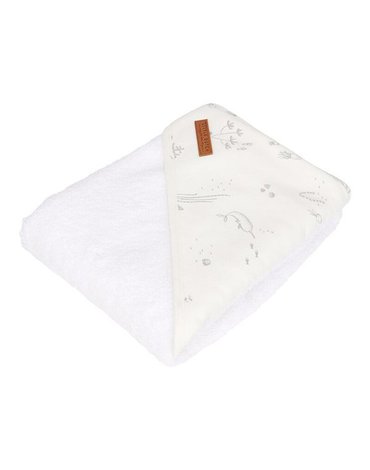 Little Dutch Bawełniany ręcznik Ocean White TE50620690
