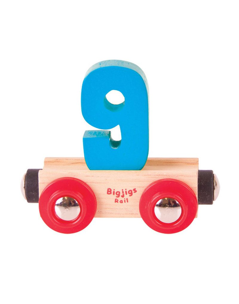 BigjigsRail - Wagonik cyferka 9