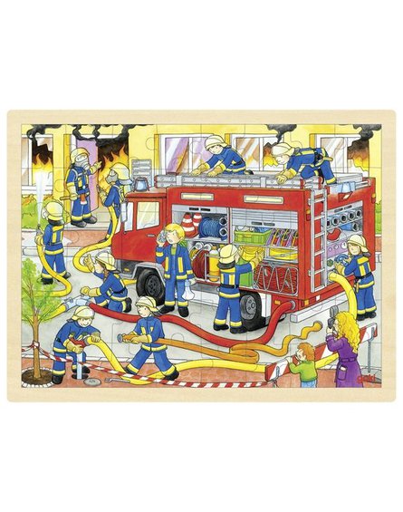 Goki® - Puzzle duże straż pożarna