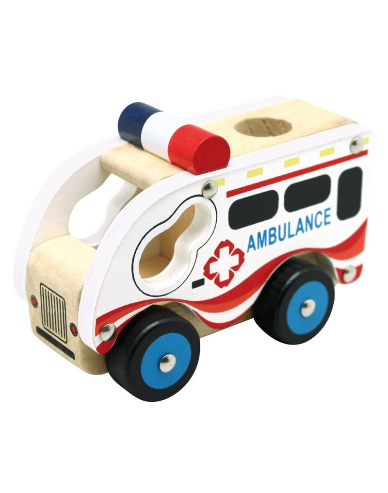Bino - Autko drewniane - Ambulans