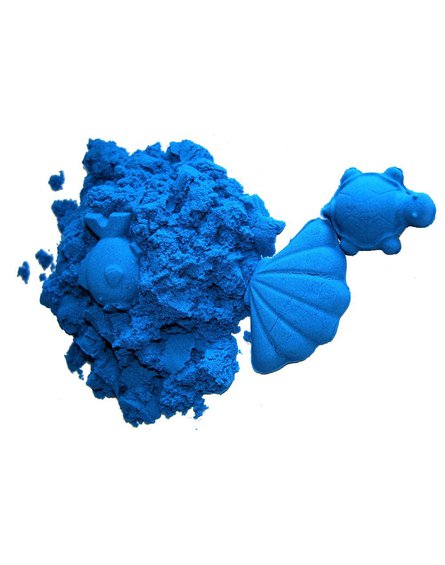 Nefere zabawki piasek - Niebieski piasek kinetyczny ColorSand - 1 kg