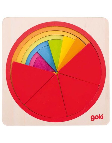 Goki® - Puzzle koło do nauki ułamków
