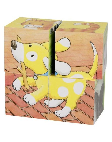 Goki® - Goki puzzle sześcienne małe zwierzaki