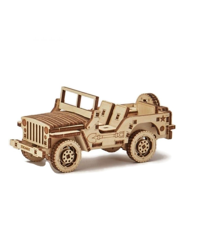 Wood Trick - Drewniane puzzle 3D Jeep