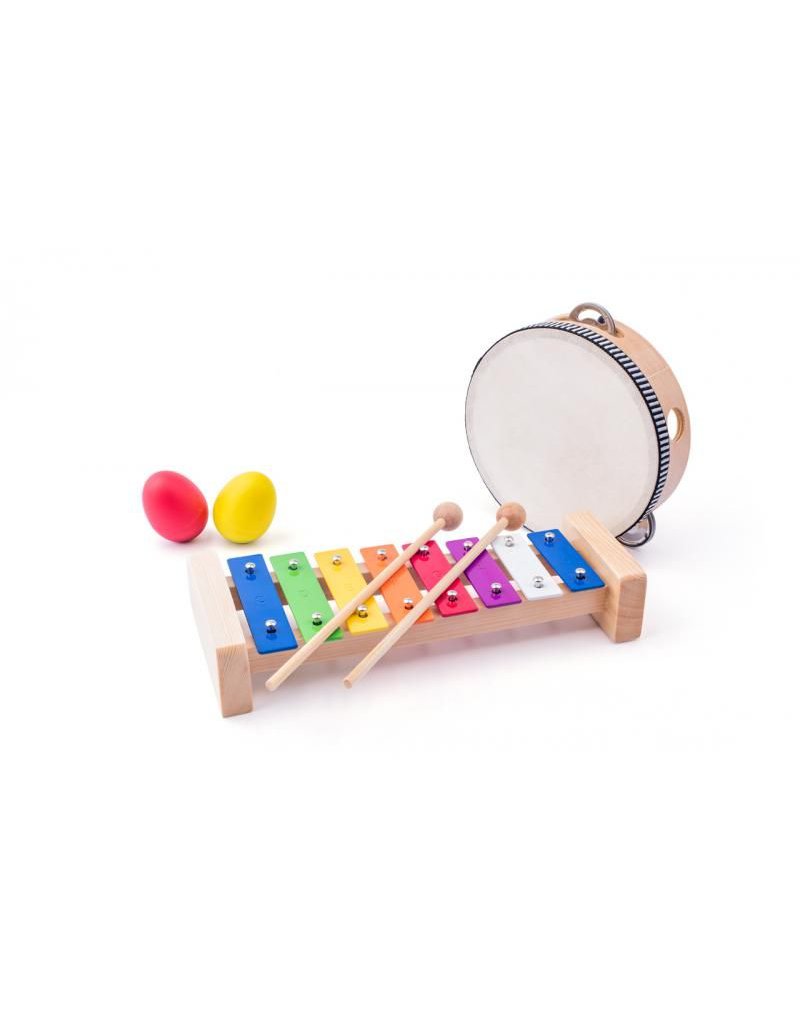Woody - Zestaw Muzyczny 8 elementów - instrumenty dla dziecka