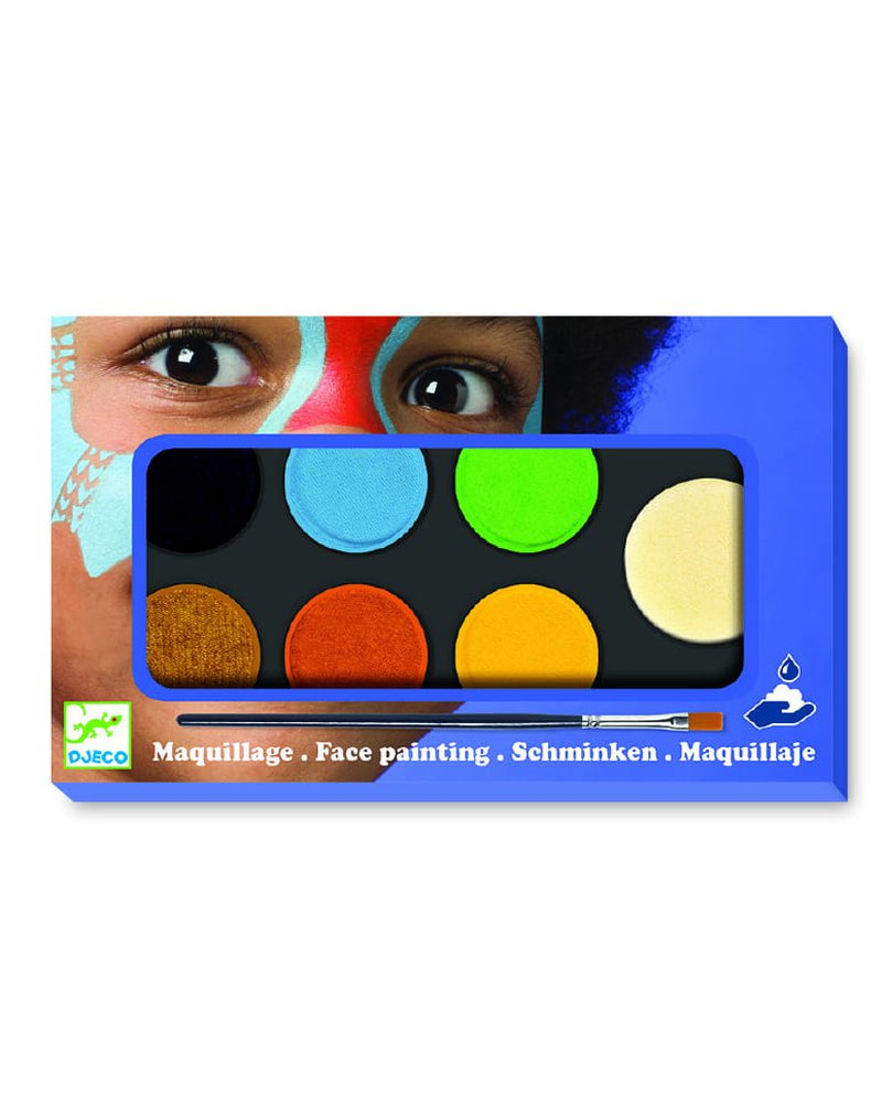 Djeco - Farby do malowania twarzy NATURE - 6 kol DJ09230