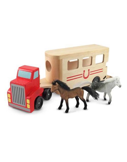 Melissa&Doug® - Ciężarówka z przyczepą dla koni