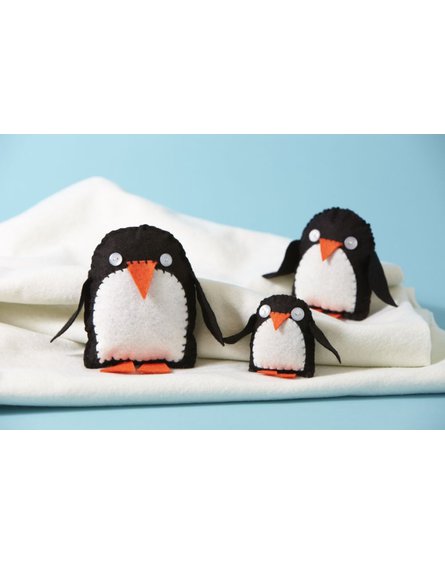 ButtonBag - Zestaw kreatywny - Rodzina pingwinów