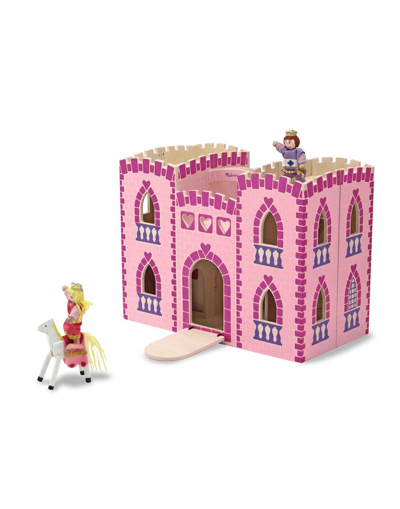 Melissa&Doug® - Zamek z figurkami różowy księżniczka