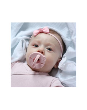 Mimijo - Silikonowy smoczek dla niemowląt różowy