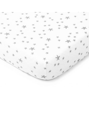 ColorStories - Prześcieradłodo łóżeczka 140x70cm MilkyWay white