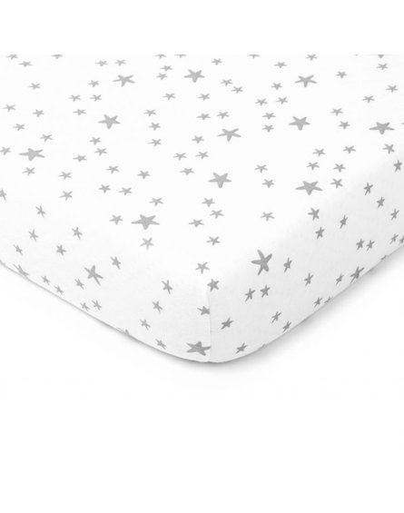 ColorStories - Prześcieradłodo łóżeczka 120x60cm MilkyWay white