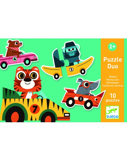 Djeco - Puzzle duo WYŚCIGÓWKI DJ08148