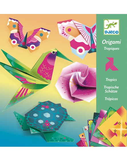 Djeco - Origami TROPIKI (neonowe) DJ08754
