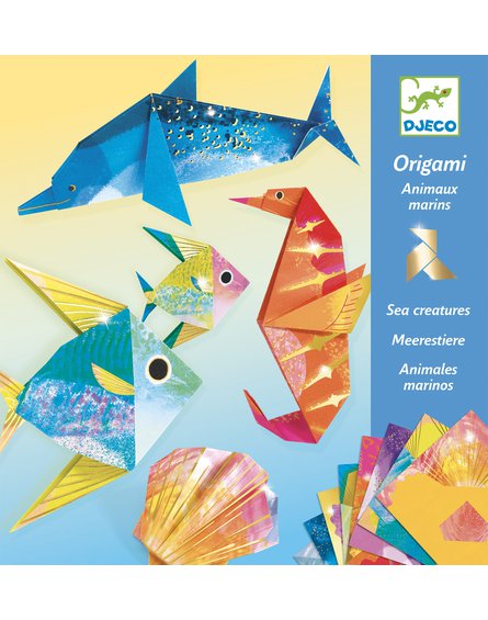 Djeco - Origami MORSKIE ZWIERZĘTA (metaliczne)  DJ08755