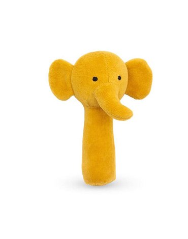 Jollein - Baby & Kids - Jollein - miękka grzechotka Elephant Mustard
