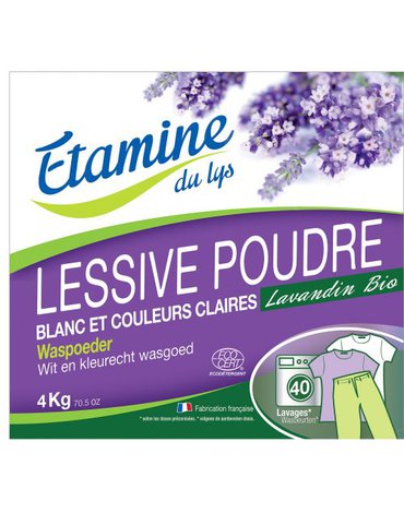 Etamine du Lys, Proszek do prania tkanin białych i o trwałych kolorach organiczna lawenda, 4000 g