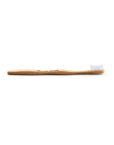 Humble Brush, Bambusowa szczoteczka do zębów dla dorosłych, Medium, biała HUMBLE BRUSH