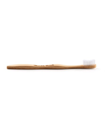 Humble Brush, Bambusowa szczoteczka do zębów dla dorosłych, Medium, biała