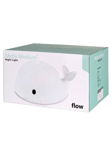 Flow Amsterdam - Lampka Nocna LED, Wieloryb Moby Medium