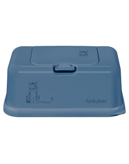 Funkybox - Pojemnik na Chusteczki, Jeans Blue Tiger