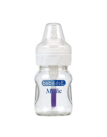 Bebe Due - Butelka antykolkowa szklana Medic Bebedue; 160 ml