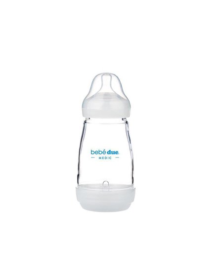 Butelka antykolkowa szklana Medic Futura Bebe Due; 260 ml