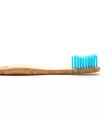 Humble Brush, Bambusowa szczoteczka do zębów dla dorosłych, Medium, niebieska