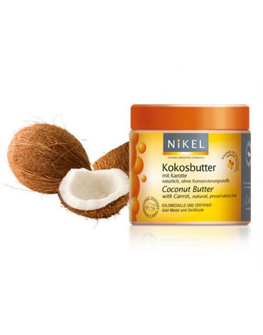 NIKEL, Masło kokosowe z Marchewką, ochrona UV, 250ml