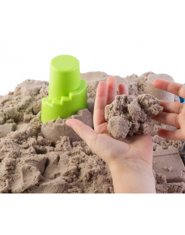 Nefere zabawki piasek - Piasek kinetyczny 5 kg z piaskownicą