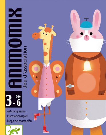 Djeco - Gra karciana dla maluchów Animomix DJ05146