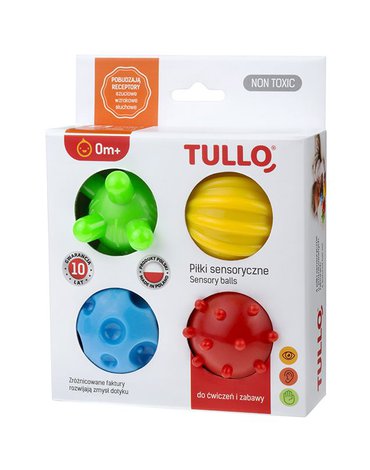 Tullo - Piłki sensoryczne 4 szt.