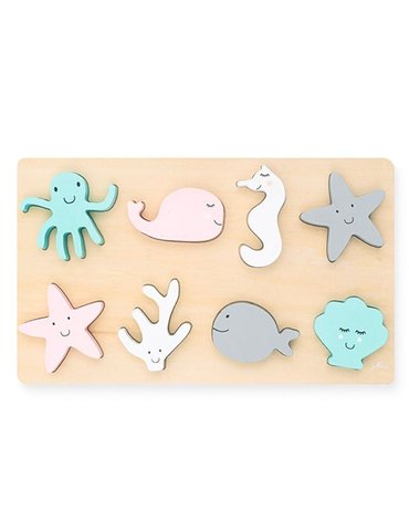 Jollein - Baby & Kids - Jollein - Puzzle drewniane Sea Animals Zwierzęta Morskie