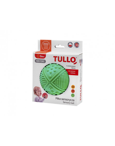 Tullo - Piłeczka sensoryczna 4 faktury 3 kolory