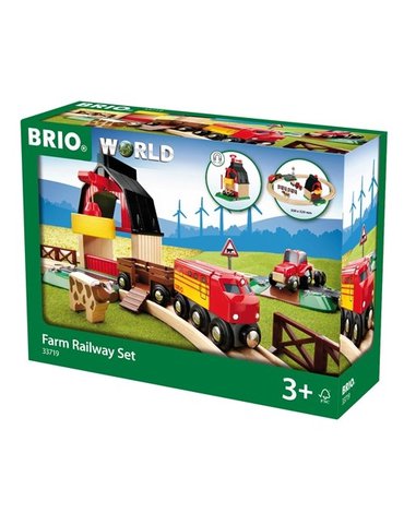 BRIO World Kolejka Drewniana Na Farmie
