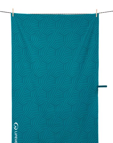 LittleLife - Ręcznik szybkoschnący SoftFibre Recycled Lifeventure - Teal 150x90 cm
