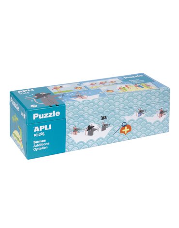 Puzzle do nauki dodawania Apli Kids - Myszki 5+