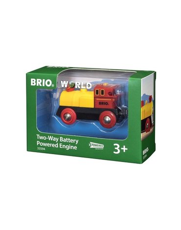 BRIO World Lokomotywa na Baterie Żółta