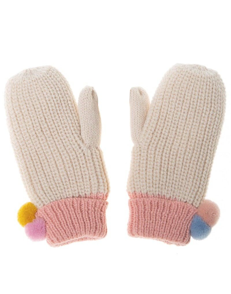 Rockahula Kids - rękawiczki zimowe Dreamy Rainbow Knit Bobble 7 - 10 lat