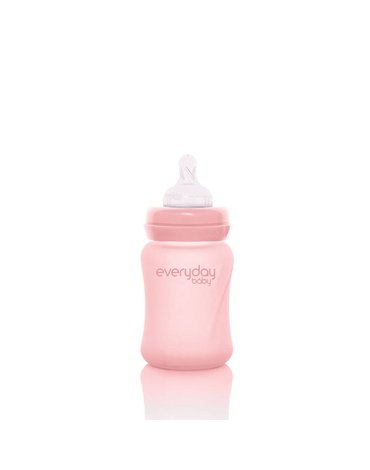 Szklana butelka 150 ml, różowa, Everyday Baby