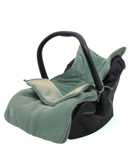 Jollein - Baby & Kids - Jollein - Śpiworek oddychający do wózka i fotelika Basic Knit ASH GREEN