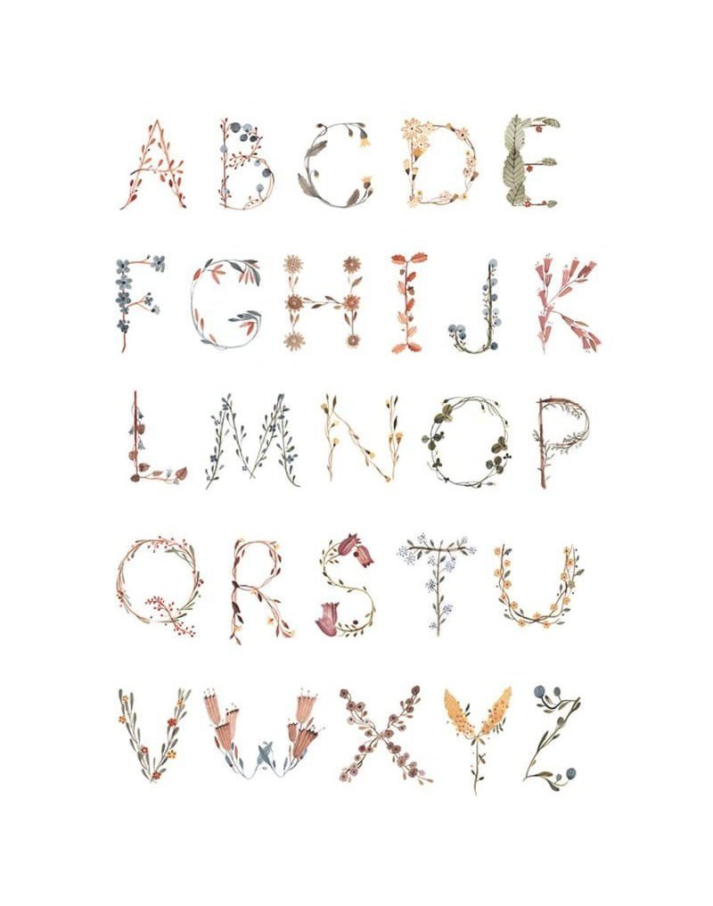 Mushie - Plakat Alphabet Medium mushie